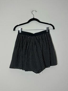 IZ Amy Byer Black Polka Dot Skort - Classic A-Line Mini Size XL (16)